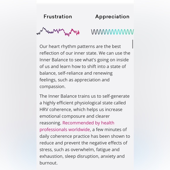 Inner Balance Bluetooth (Android and iPhone) HeartMath - Picture 10 of 10